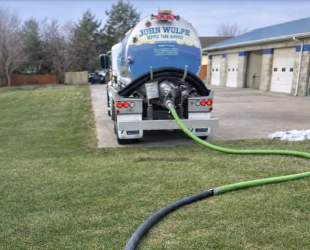 John Wulf's Septic service truck in action